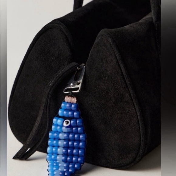 Free People Vibrant Blue Fish Beaded Accessory ❤️ NWOT - Picture 4 of 5